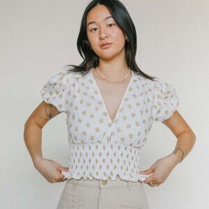 Faithfull the Brand Alba Top in Cairo Floral (M)